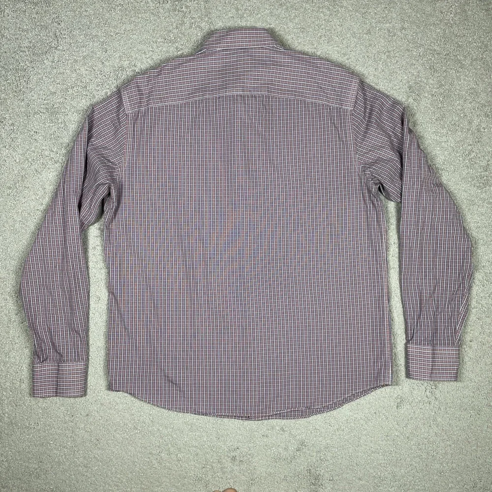 Untuckit Dress Shirt Mens Extra Large Slim Fit Wrinkle Free Cotton‎ Plaid